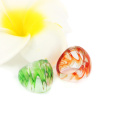 Anéis de Lampwork do tamanho da mistura da areia do ouro da forma 12pcs / box, MC1009